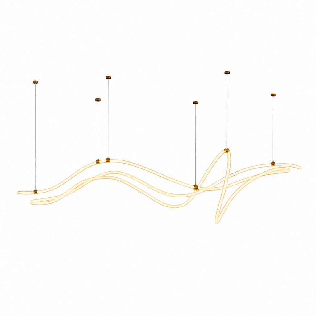 Aurelium Modern Line Art Geometry Chandelier