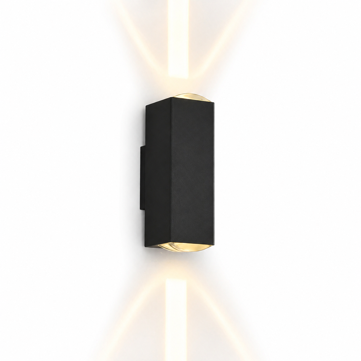 Noctara Modern Rectangular LED Outdoor Wall Sconce Lamp