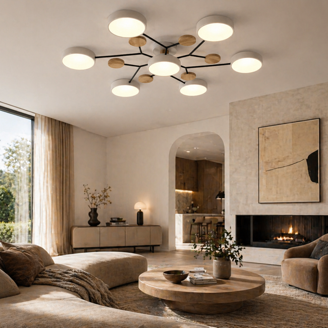 Velorien LED Semi-Flush Mount Ceiling Light