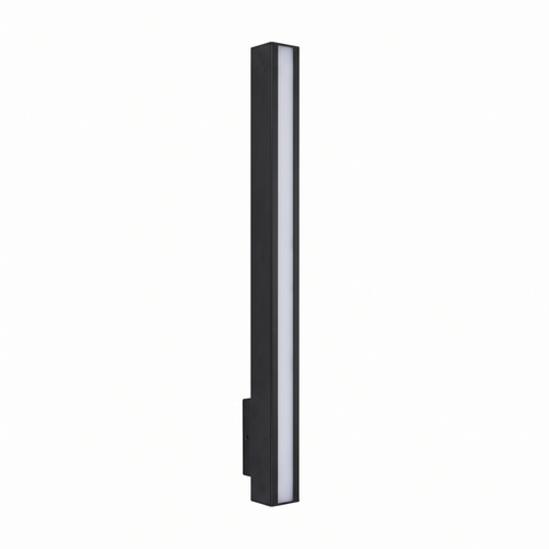 Lumera black linear LED outdoor wall light on a white background